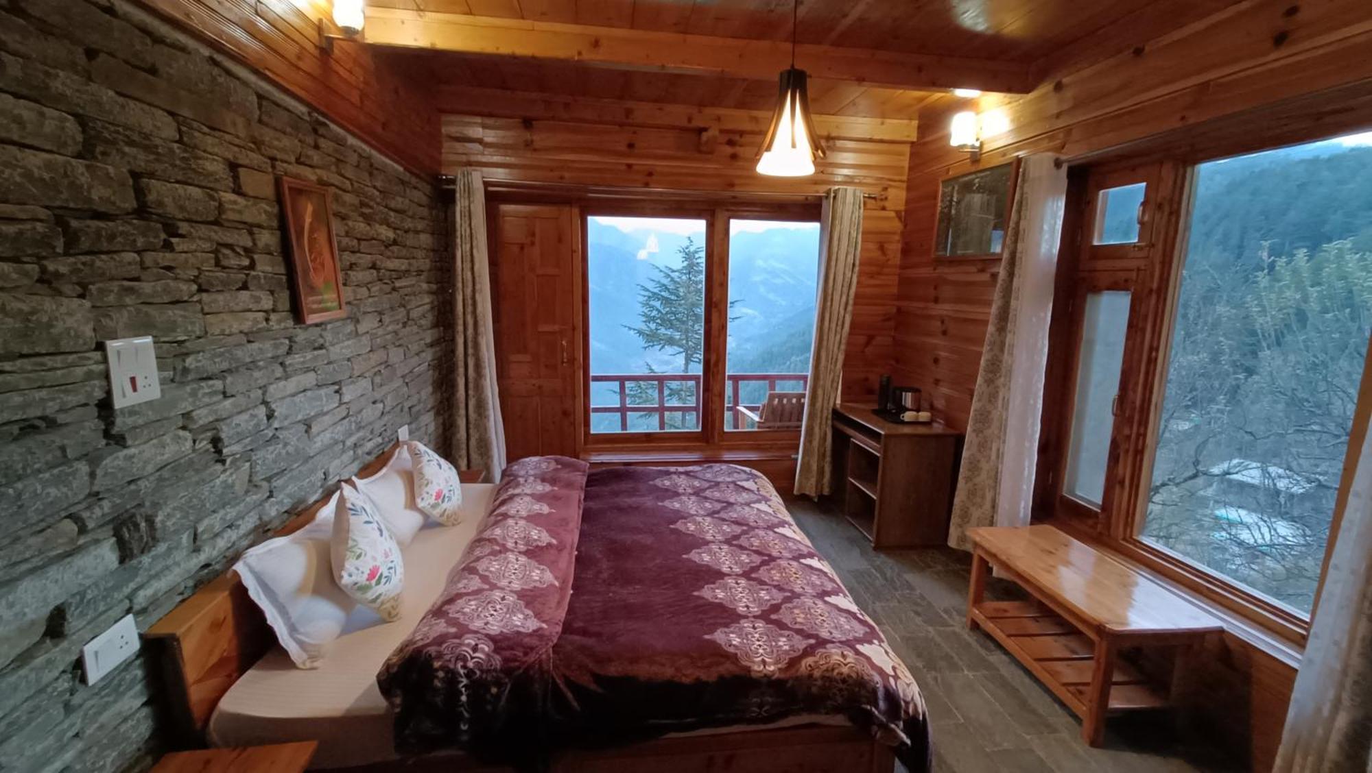 Ishan Log Huts-A Boutique Home Stay Banjar Ngoại thất bức ảnh